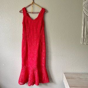 Red summer dress - size 4 - brand: Thalia Sodi